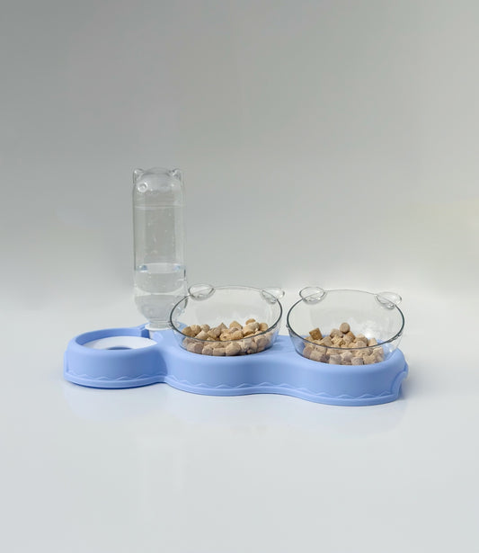 Dual Feeding Station with Water Dispenser